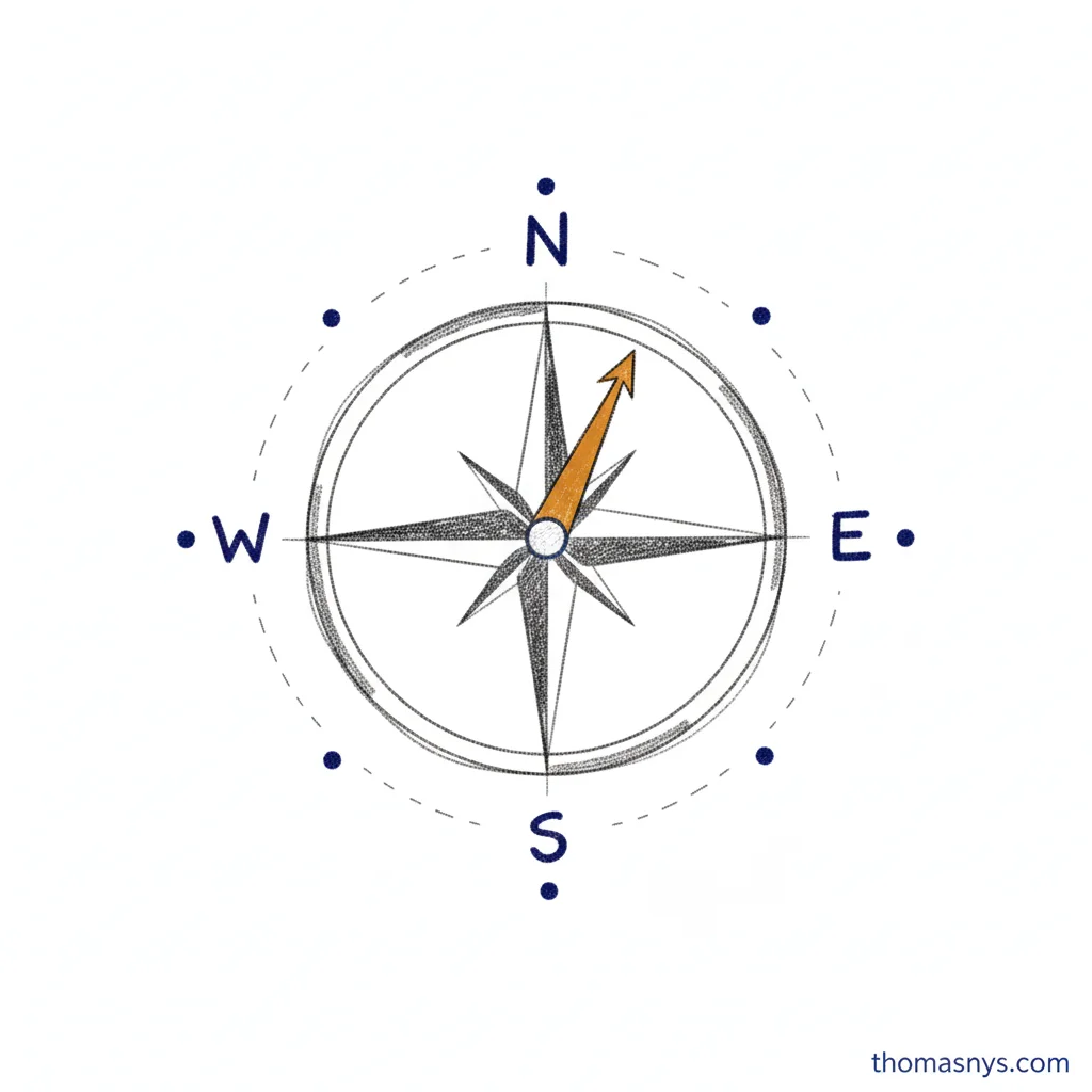 Compass showing principles guide architecture decisions