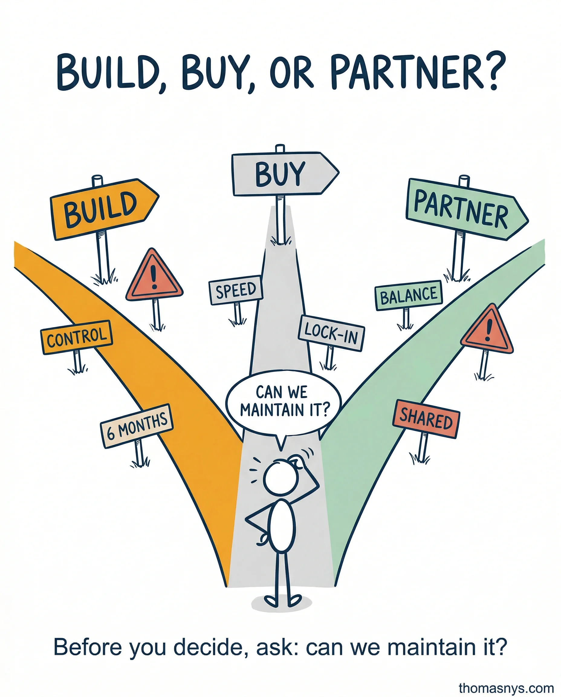 Build, Buy, or Partner? The Question Most Data Teams Answer Wrong