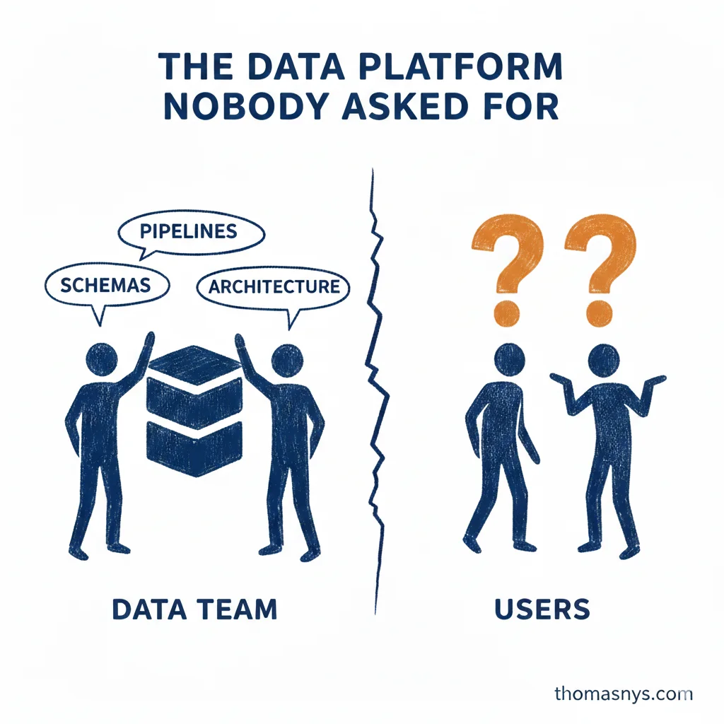 Building data platforms for technology instead of teams