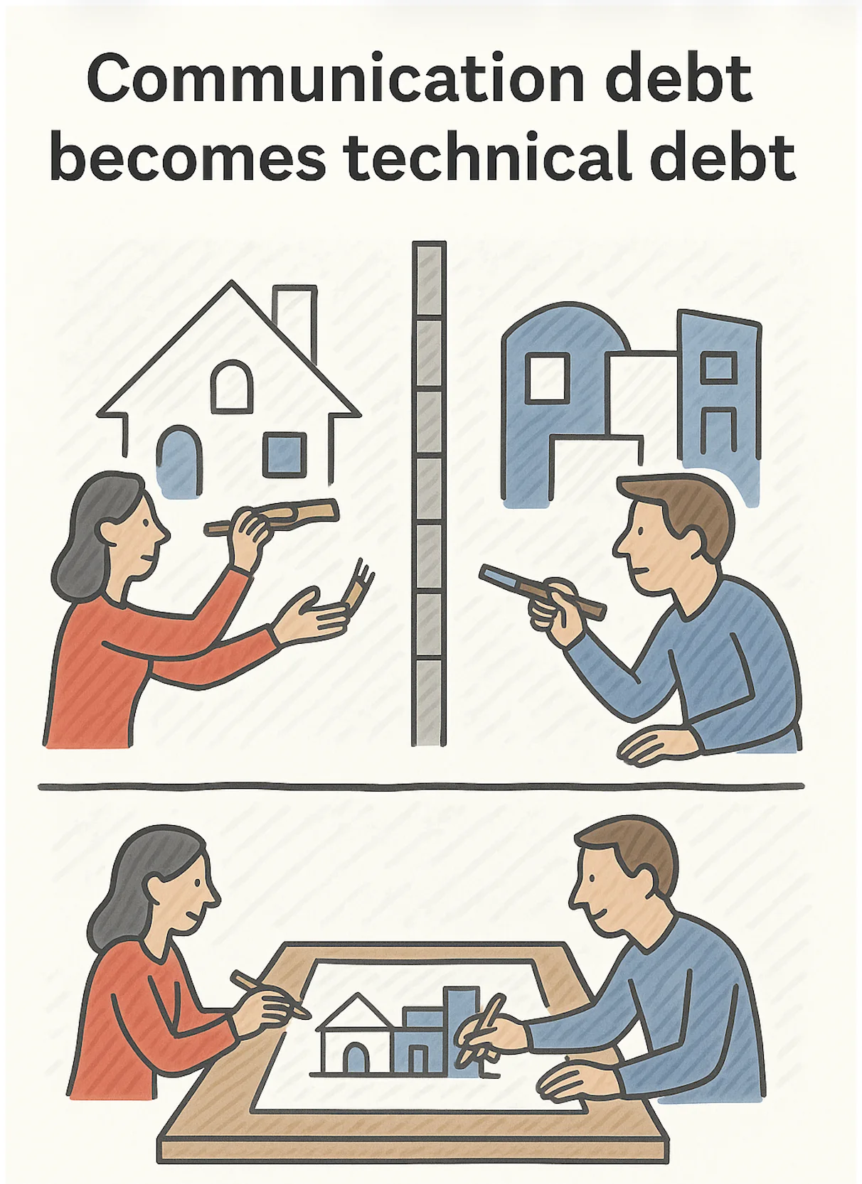 Communication debt becomes technical debt