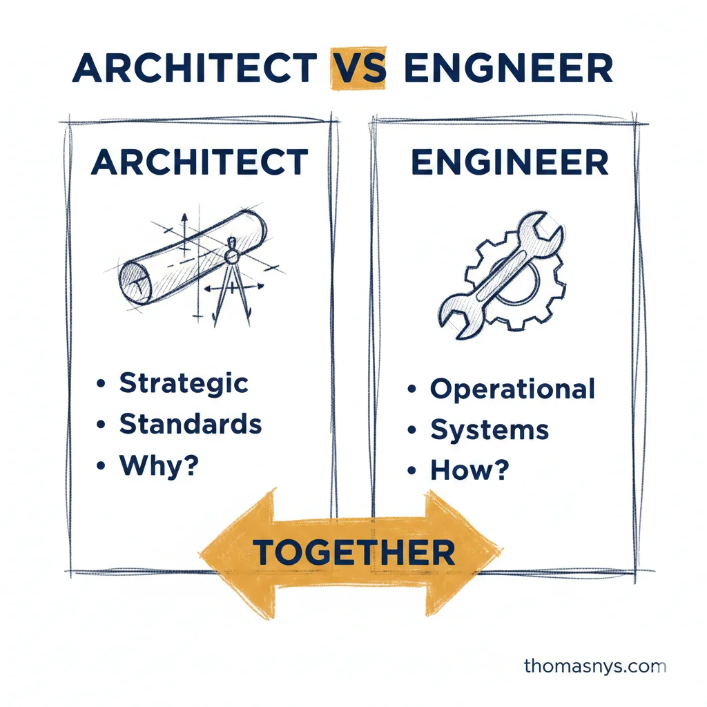 Data Architecture vs Data Engineering: What's the Difference?