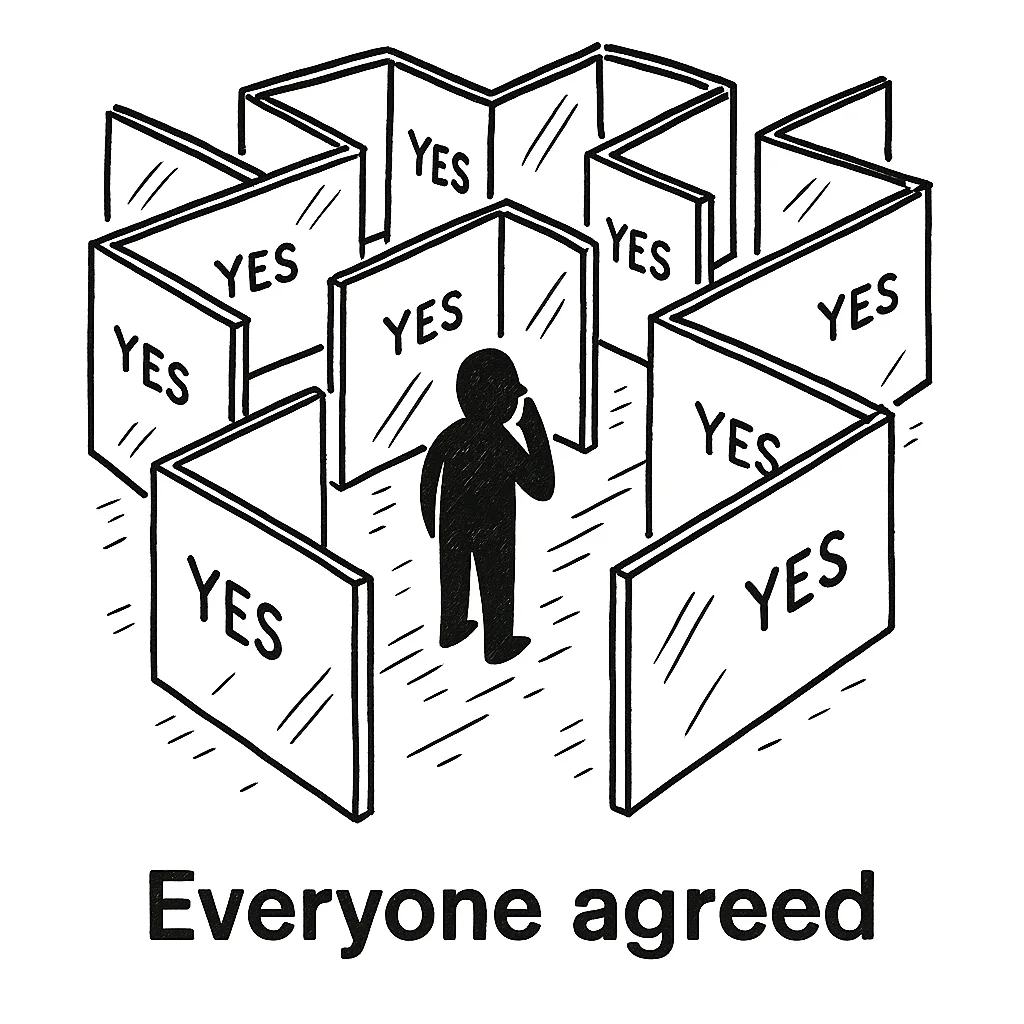 If everyone agrees instantly, nobody's being honest.