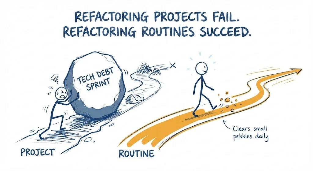 Refactoring Without Stopping Delivery