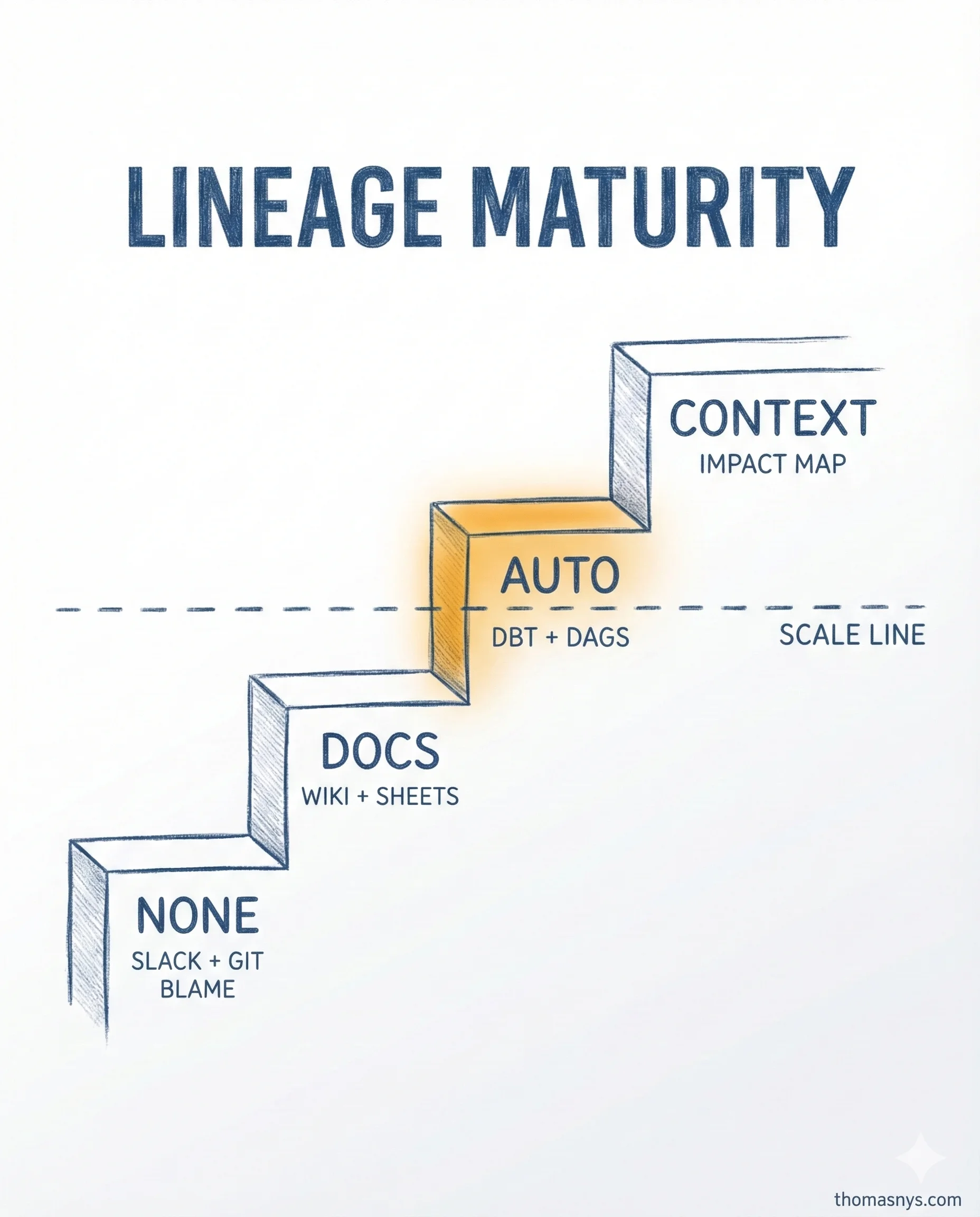 The Data Lineage Maturity Model (4 Stages)