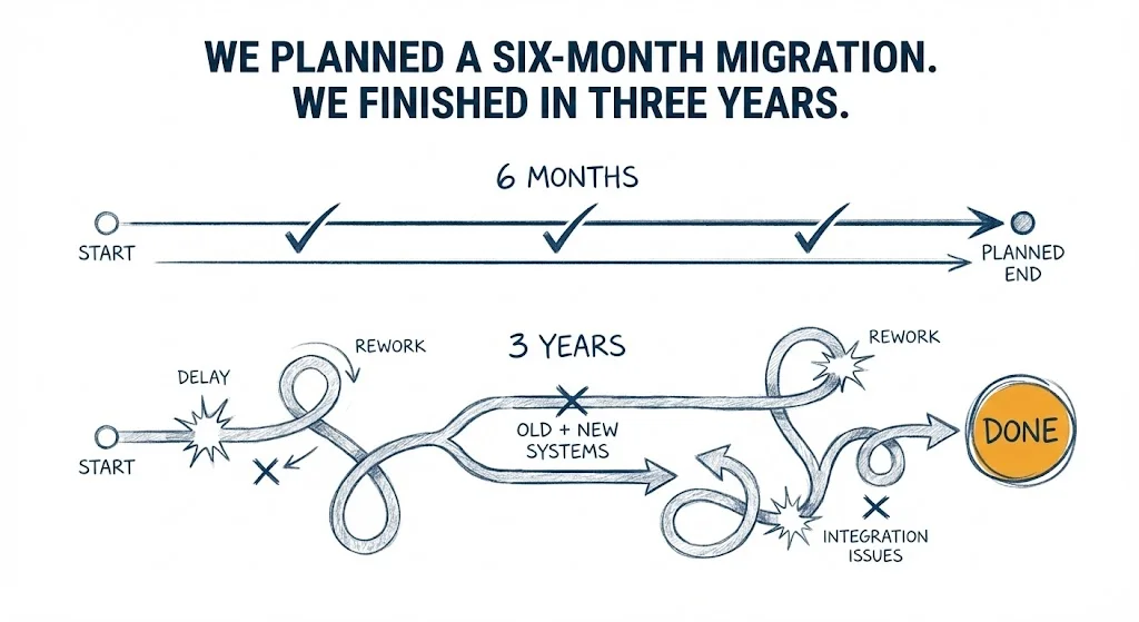 The Migration That Took Three Years