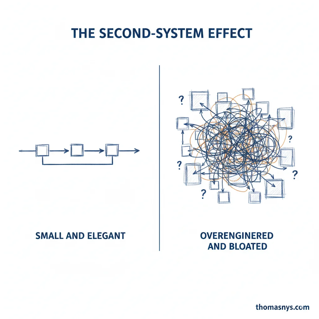 The Second-System Effect in Data Platforms