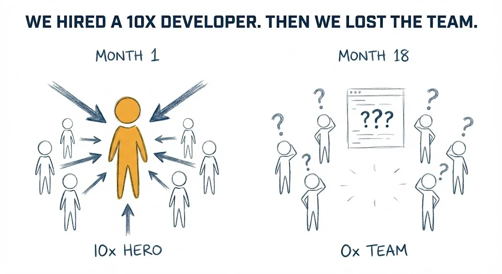 We Hired a 10x Developer. Then We Lost the Team