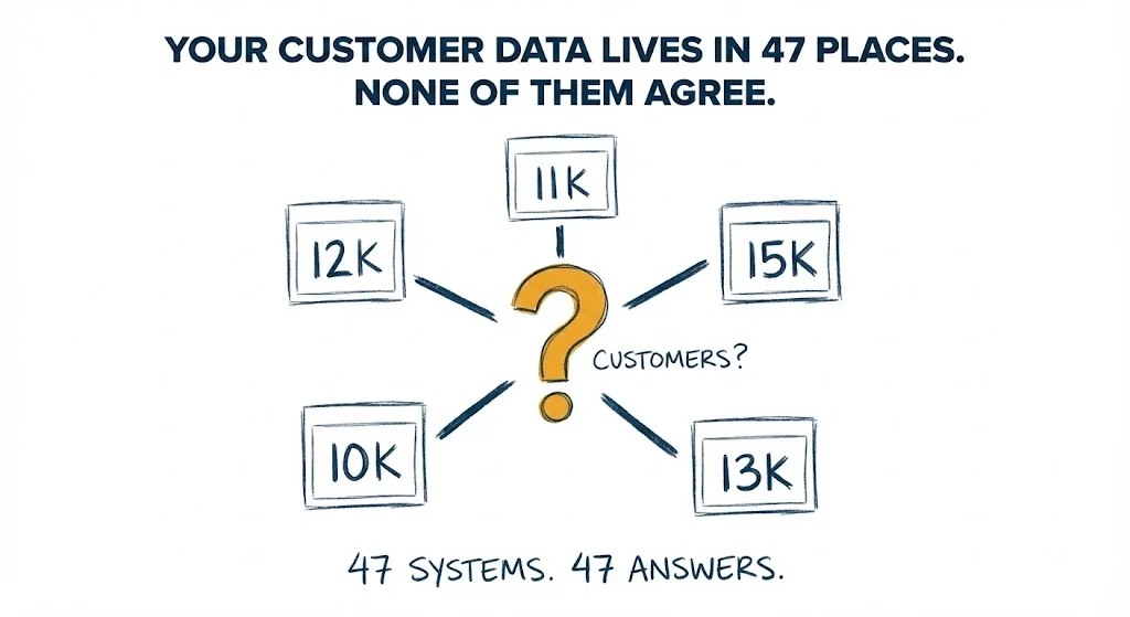 When Your Customer Data Lives in 47 Places