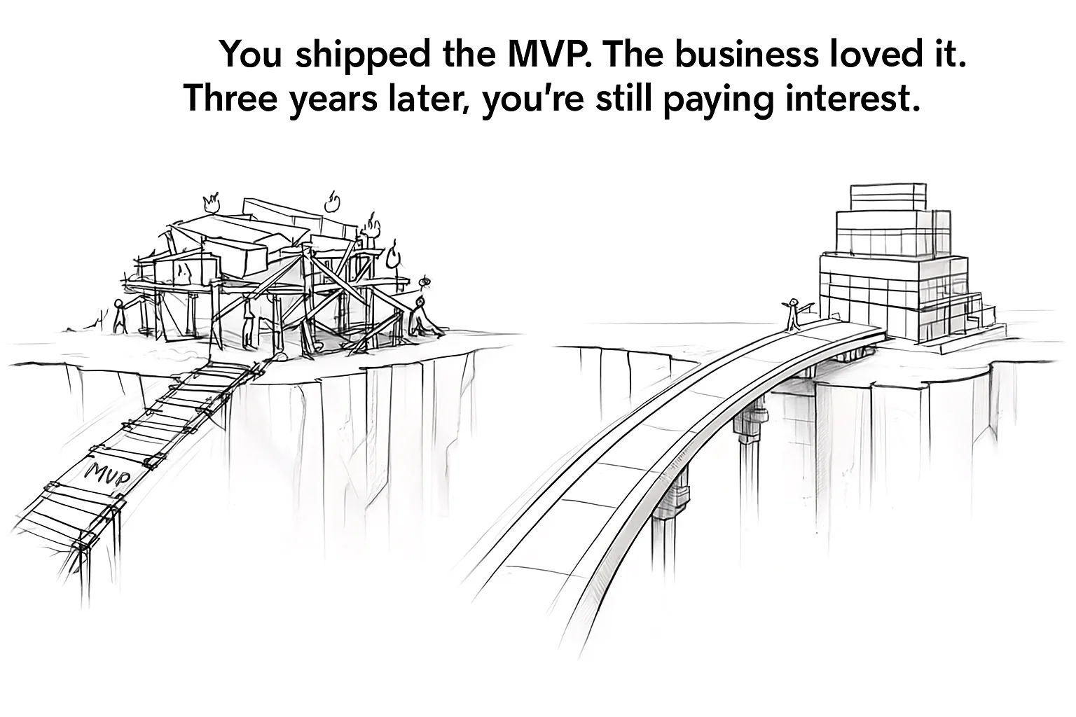 Why MVP Thinking Creates Permanent Debt