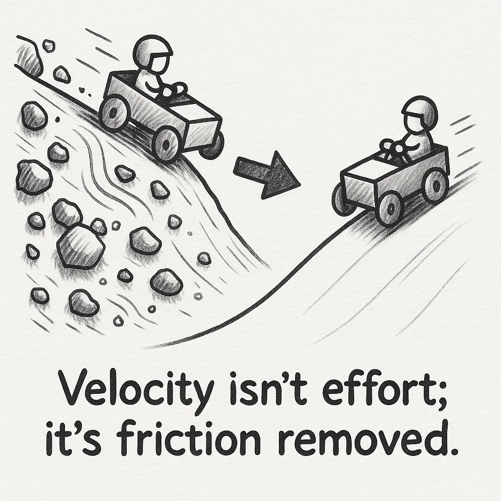 You don't scale by sprinting harder