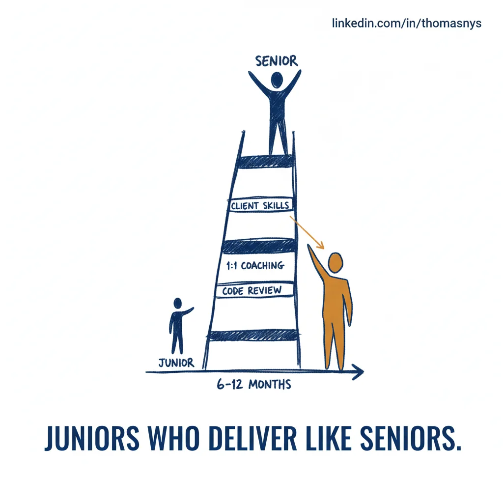 Junior data consultant coaching session with code review and mentoring